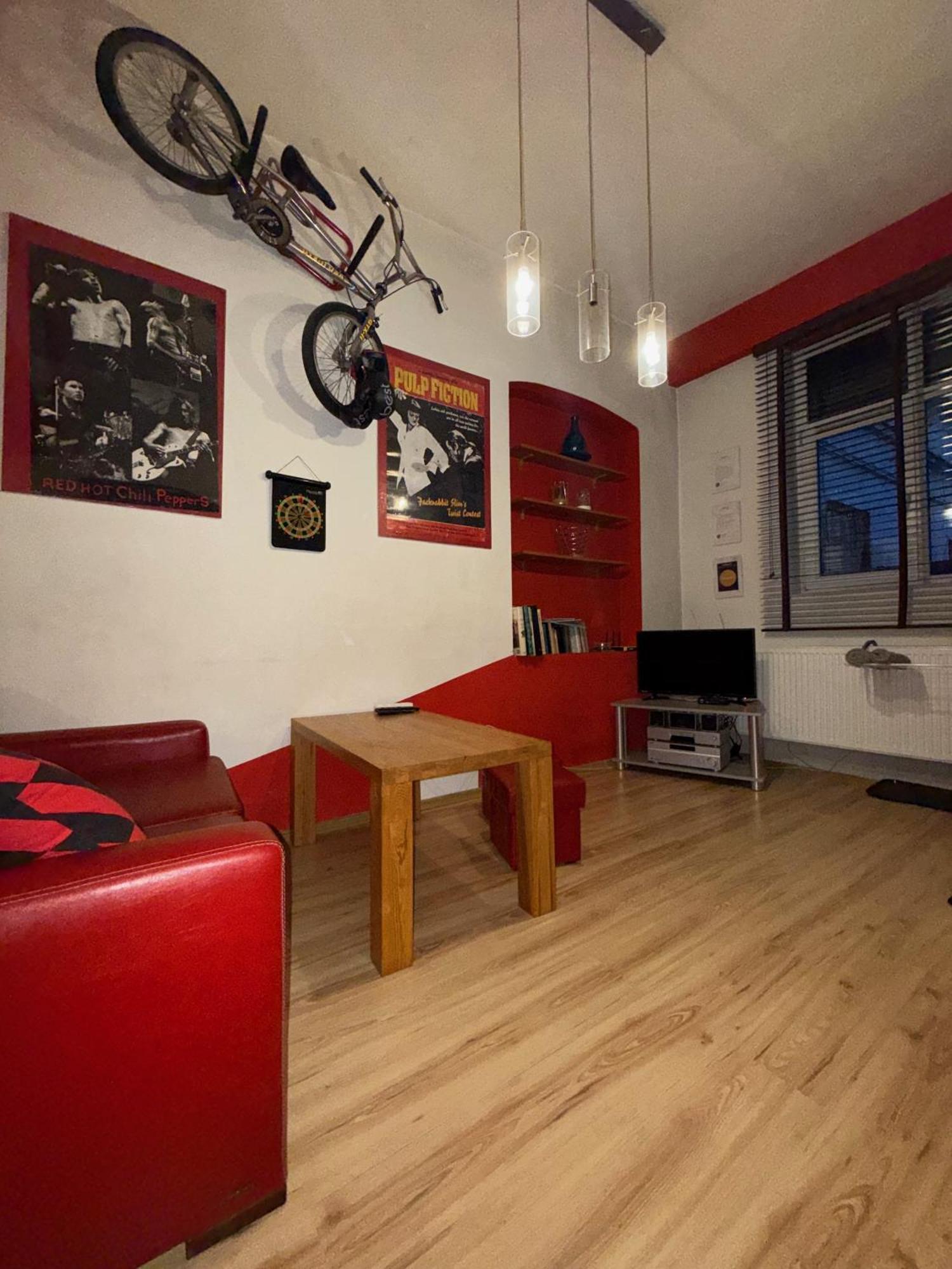 Ferienwohnung Studio Red And White Łódź Exterior foto